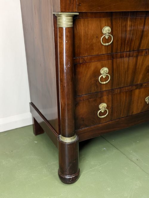 FRENCH EMPIRE STYLE MARBLE TOP COMMODE - ADDITIONAL PHOTO 5