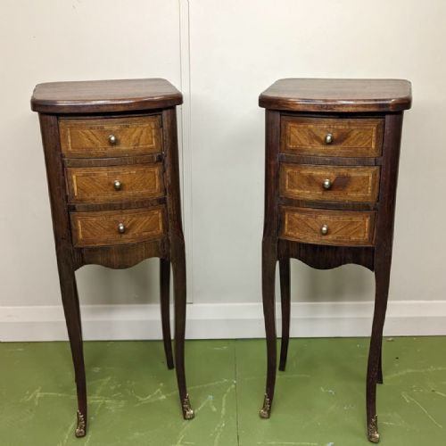 pair of petit french side tables - CATEGORY: ANTIQUE CABINETS - DATED 1920