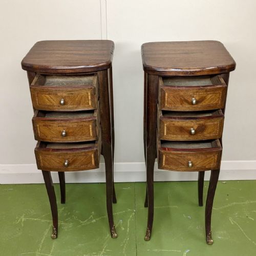 PAIR OF PETIT FRENCH SIDE TABLES - ADDITIONAL PHOTO 1