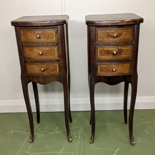 PAIR OF PETIT FRENCH SIDE TABLES - ADDITIONAL PHOTO 6