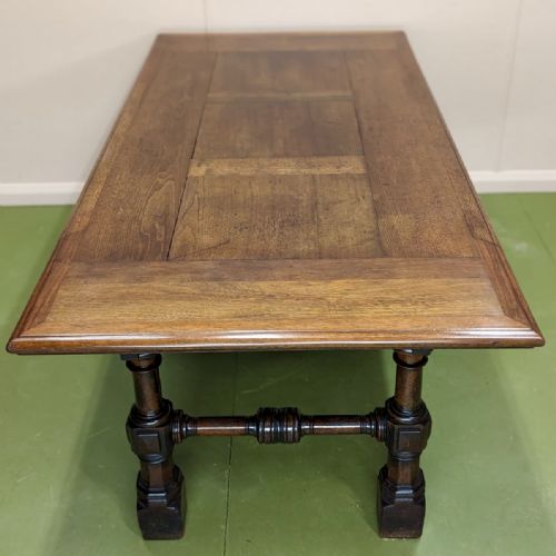 ENGLISH OAK PANELLED LIBRARY TABLE - ADDITIONAL PHOTO 3