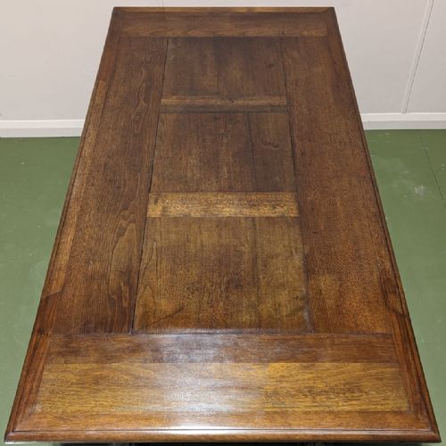 ENGLISH OAK PANELLED LIBRARY TABLE - ADDITIONAL PHOTO 1