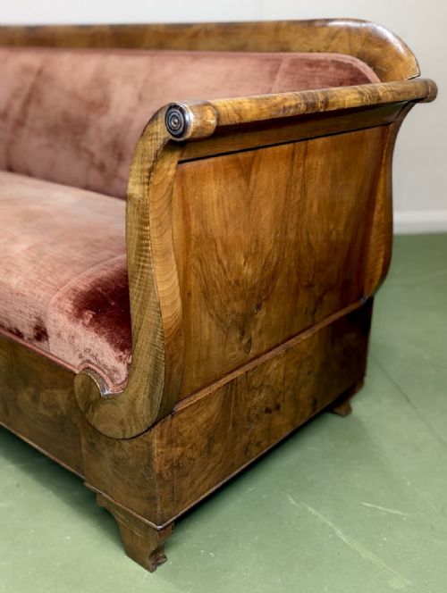 FRENCH 19TH CENTURY SCROLL END SOFA - ADDITIONAL PHOTO 1