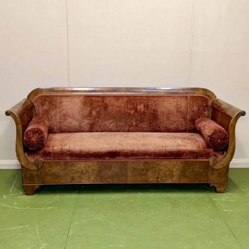 FRENCH 19TH CENTURY SCROLL END SOFA - ADDITIONAL PHOTO 5