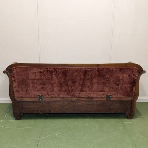 FRENCH 19TH CENTURY SCROLL END SOFA - ADDITIONAL PHOTO 6