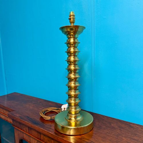 BRASS BOBBIN LAMP - ADDITIONAL PHOTO 1