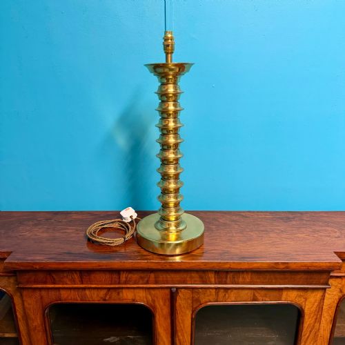 BRASS BOBBIN LAMP - ADDITIONAL PHOTO 4