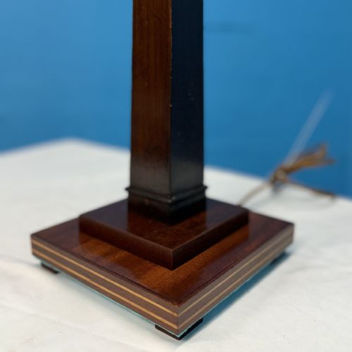 PAIR OF GEORGIAN COLUMN STYLE LAMPS - ADDITIONAL PHOTO 1