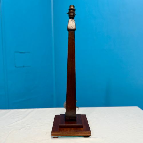 PAIR OF GEORGIAN COLUMN STYLE LAMPS - ADDITIONAL PHOTO 3