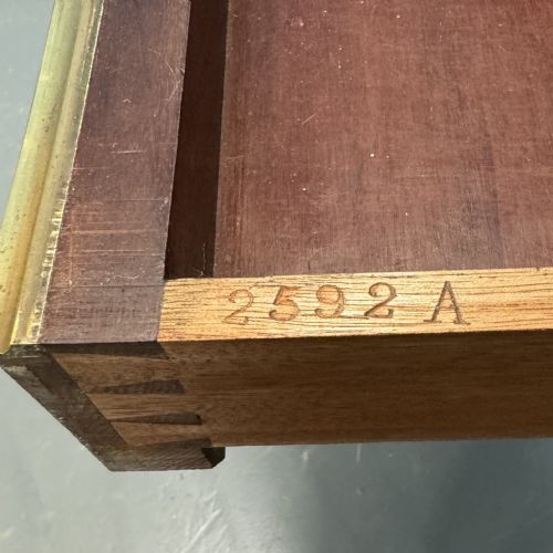 TAMBOUR WRITING TABLE BY JAMES SHOOLBRED OF LONDON - ADDITIONAL PHOTO 8