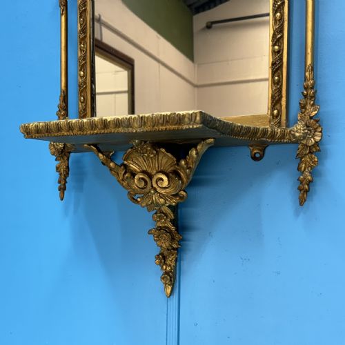 ENGLISH 19TH CENTURY GILT PIER MIRROR - ADDITIONAL PHOTO 2