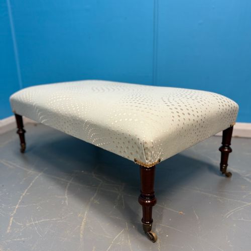regency stool on original castors - CATEGORY: ANTIQUE STOOLS - DATED 19TH CENTURY