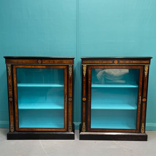 LATE 19TH CENTURY EBONISED AND INLAID BOOKCASE - ADDITIONAL PHOTO 6