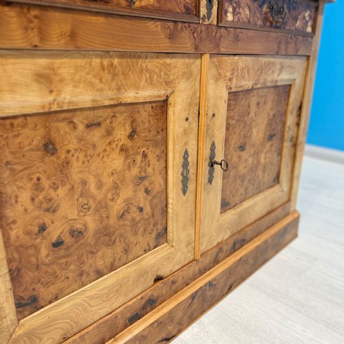 STRIPPED FRENCH BURR ELM DRESSER BASE - ADDITIONAL PHOTO 2