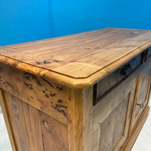 STRIPPED FRENCH BURR ELM DRESSER BASE - ADDITIONAL PHOTO 3