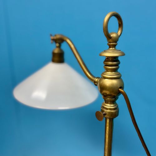 FRENCH BRASS ADJUSTABLE DESK LAMP - ADDITIONAL PHOTO 2