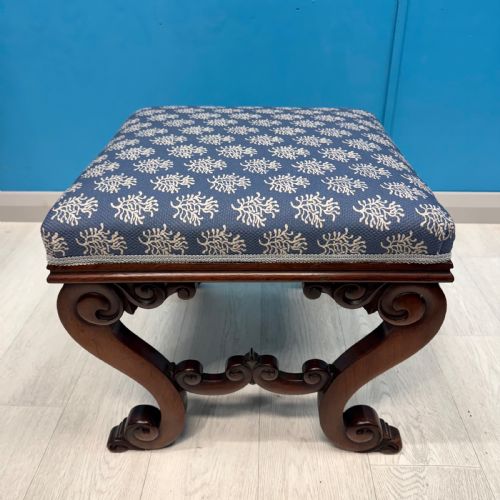 WILLIAM IV ROSEWOOD DRESSING TABLE STOOL - ADDITIONAL PHOTO 4