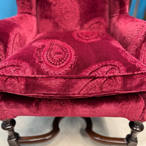 GEORGE II STYLE WING ARMCHAIR - ADDITIONAL PHOTO 4