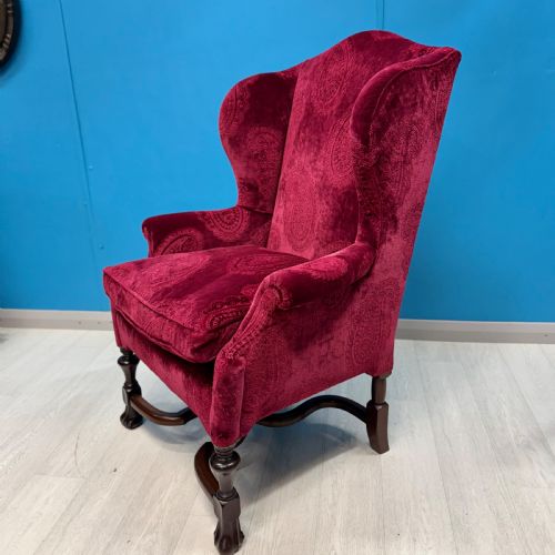 GEORGE II STYLE WING ARMCHAIR - ADDITIONAL PHOTO 8