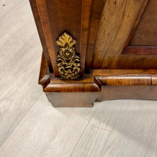 OUTSTANDING QUALITY WALNUT AND BRASS MOUNTED BOOKCASE - ADDITIONAL PHOTO 9