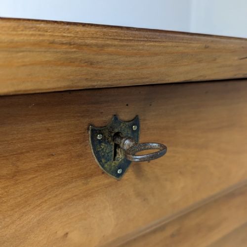 FRENCH CHERRY WOOD HOUSEKEEPERS CUPBOARD - ADDITIONAL PHOTO 1