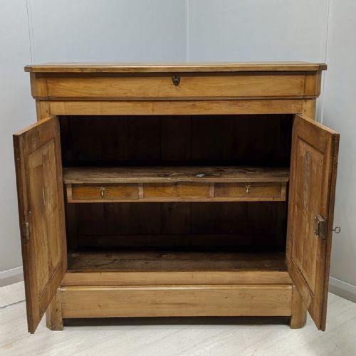 FRENCH CHERRY WOOD HOUSEKEEPERS CUPBOARD - ADDITIONAL PHOTO 3