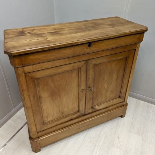 FRENCH CHERRY WOOD HOUSEKEEPERS CUPBOARD - ADDITIONAL PHOTO 4