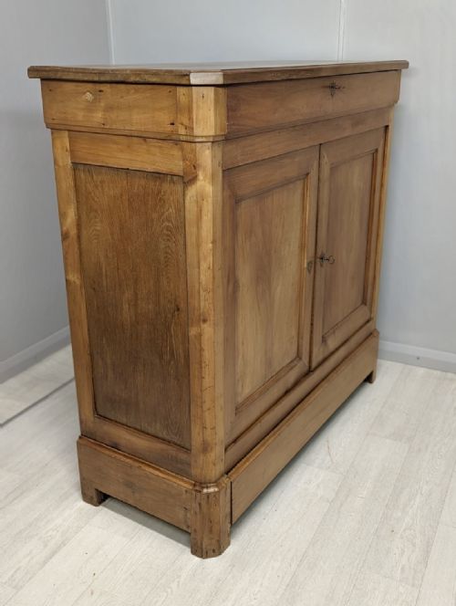 FRENCH CHERRY WOOD HOUSEKEEPERS CUPBOARD - ADDITIONAL PHOTO 7