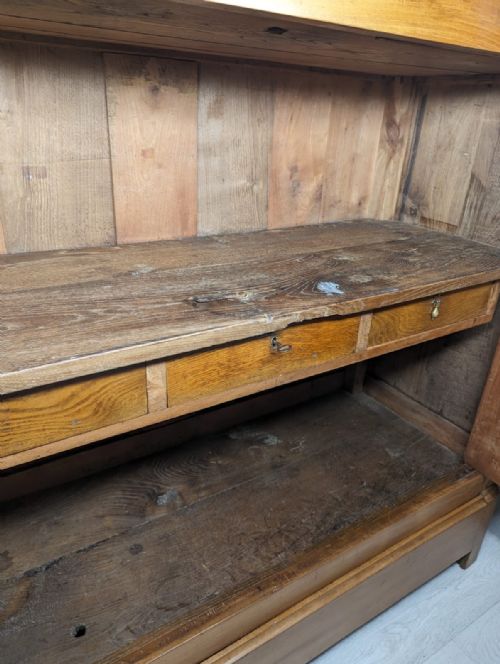 FRENCH CHERRY WOOD HOUSEKEEPERS CUPBOARD - ADDITIONAL PHOTO 8