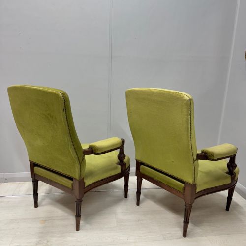PAIR OF FRENCH OPEN ARMCHAIRS - ADDITIONAL PHOTO 5