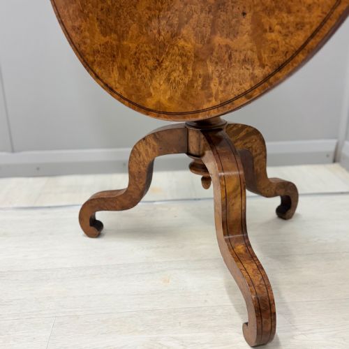FRENCH CHARLES X BURR ELM GUERIDON CENTRE TABLE - ADDITIONAL PHOTO 4