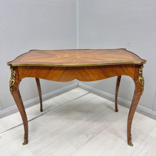 FRENCH BRASS MOUNTED SOFA TABLE - ADDITIONAL PHOTO 1