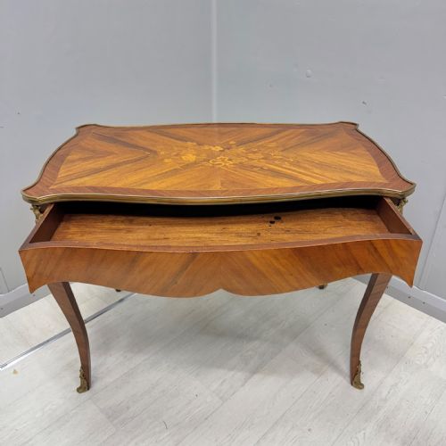 FRENCH BRASS MOUNTED SOFA TABLE - ADDITIONAL PHOTO 2