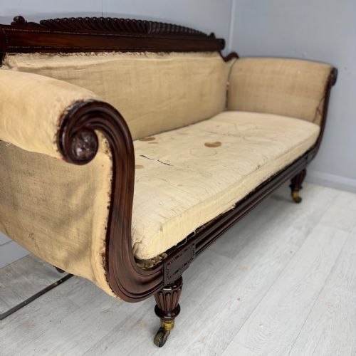 LARGE REGENCY SOFA FOR UPHOLSTERY - ADDITIONAL PHOTO 7