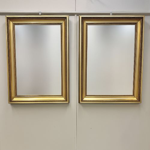 large pair of 19th century gilt mirrors - CATEGORY: ANTIQUE MIRRORS - DATED 1850