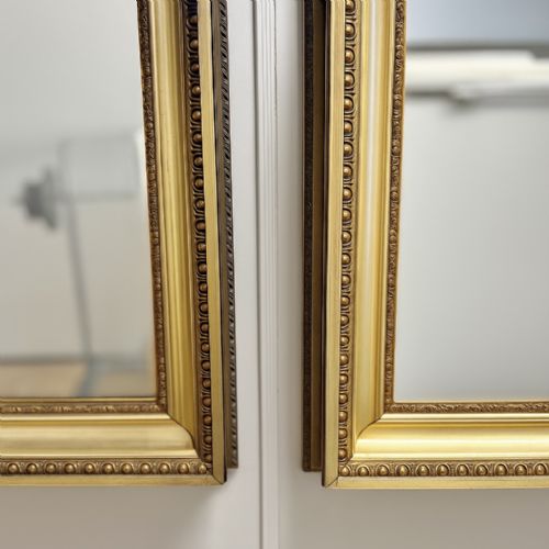 LARGE PAIR OF 19TH CENTURY GILT MIRRORS - ADDITIONAL PHOTO 1