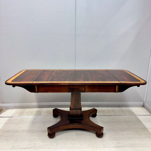 superb regency rosewood freestanding sofa table - CATEGORY: ANTIQUE TABLES - DATED REGENCY