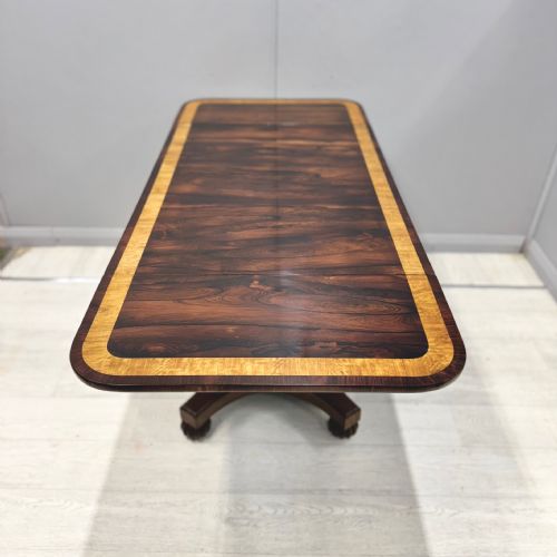 SUPERB REGENCY ROSEWOOD FREESTANDING SOFA TABLE - ADDITIONAL PHOTO 1