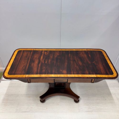 SUPERB REGENCY ROSEWOOD FREESTANDING SOFA TABLE - ADDITIONAL PHOTO 2