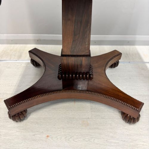 SUPERB REGENCY ROSEWOOD FREESTANDING SOFA TABLE - ADDITIONAL PHOTO 7
