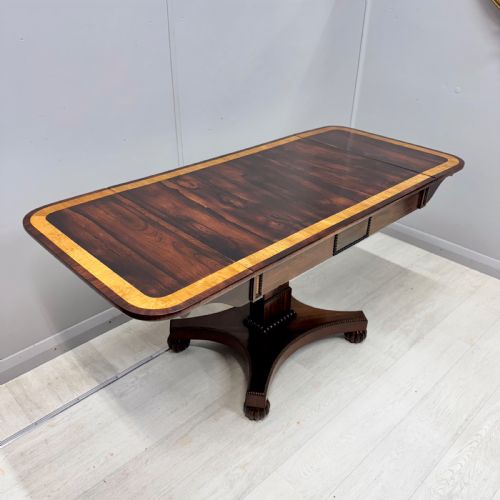 SUPERB REGENCY ROSEWOOD FREESTANDING SOFA TABLE - ADDITIONAL PHOTO 10