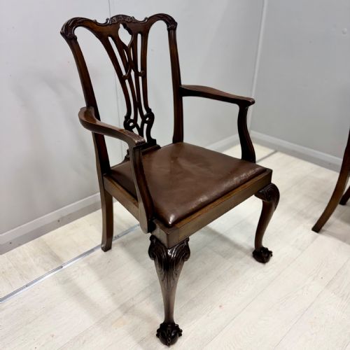SET OF 8 GEORGIAN STYLE DINING CHAIRS - ADDITIONAL PHOTO 4