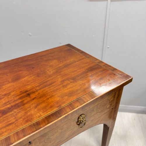 GEORGIAN INLAID SIDE TABLE WITH FULL WIDTH DRAWER - ADDITIONAL PHOTO 3