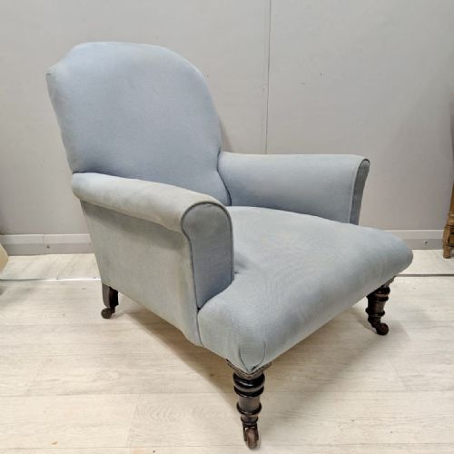 19th century howard style armchair - CATEGORY: ANTIQUE CHAIRS - DATED 19TH CENTURY