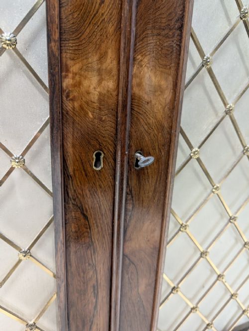 REGENCY ROSEWOOD SIDE CABINET WITH ADJUSTABLE SHELVES - ADDITIONAL PHOTO 1