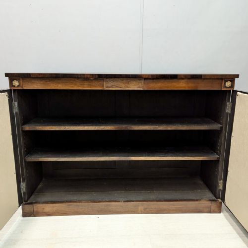 REGENCY ROSEWOOD SIDE CABINET WITH ADJUSTABLE SHELVES - ADDITIONAL PHOTO 3