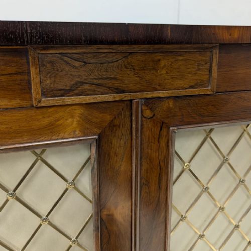 REGENCY ROSEWOOD SIDE CABINET WITH ADJUSTABLE SHELVES - ADDITIONAL PHOTO 4