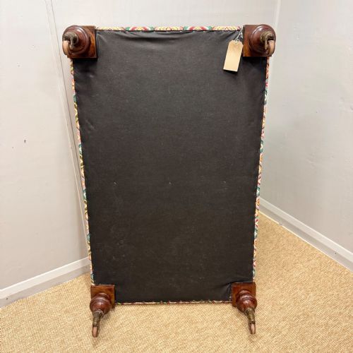 LARGE ANTIQUE OTTOMAN STOOL ON ORIGINAL CASTORS - ADDITIONAL PHOTO 6