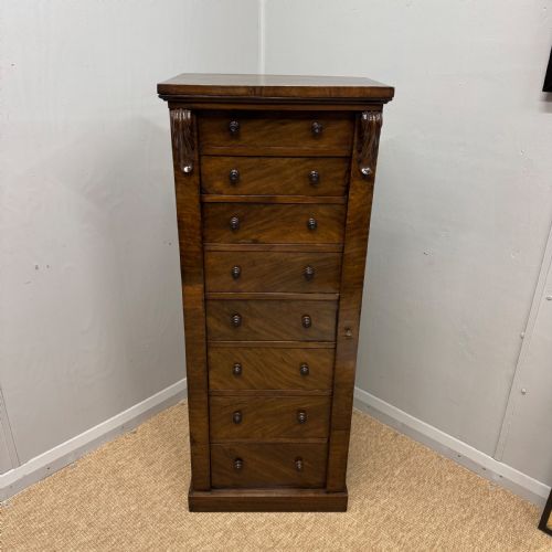 19TH CENTURY WELLINGTON CHEST - ADDITIONAL PHOTO 2