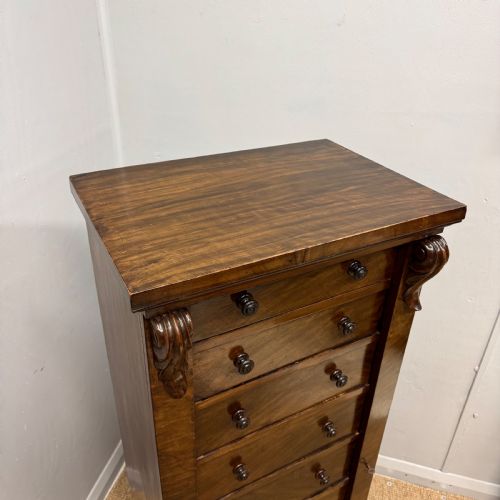19TH CENTURY WELLINGTON CHEST - ADDITIONAL PHOTO 3